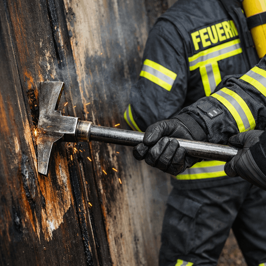 Halligan-Tool beim Einsatz durch die Feuerwehr